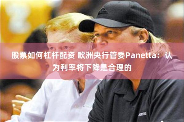 股票如何杠杆配资 欧洲央行管委Panetta：认为利率将下降是合理的