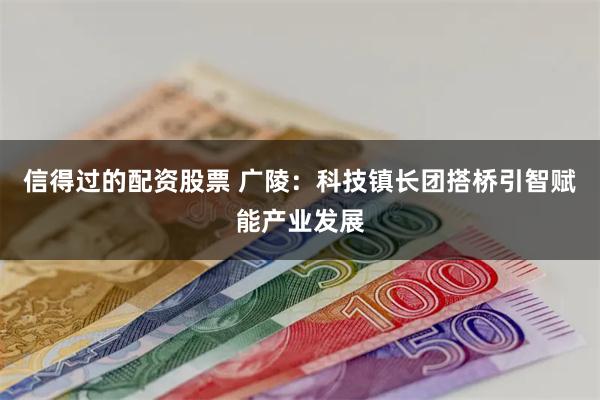 信得过的配资股票 广陵：科技镇长团搭桥引智赋能产业发展